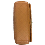 Chanel Caramel Brown Quilted Lambskin Large Shoulder Bag 2009