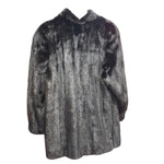 Vintage Black Mink Fur Coat
