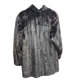 Vintage Black Mink Fur Coat