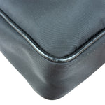 Prada Black Re-Nylon Saffiano Leather Crossbody Bag