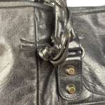 Balenciaga Vintage Black Leather Classic Sunday Tote Bag