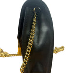 Fendi Black Leather Envelope Wallet On Chain