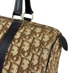 Christian Dior Brown Leather Trotter Boston Handbag