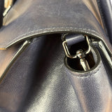 Prada Vintage Muted Blue Leather Glace 2Way Handbag