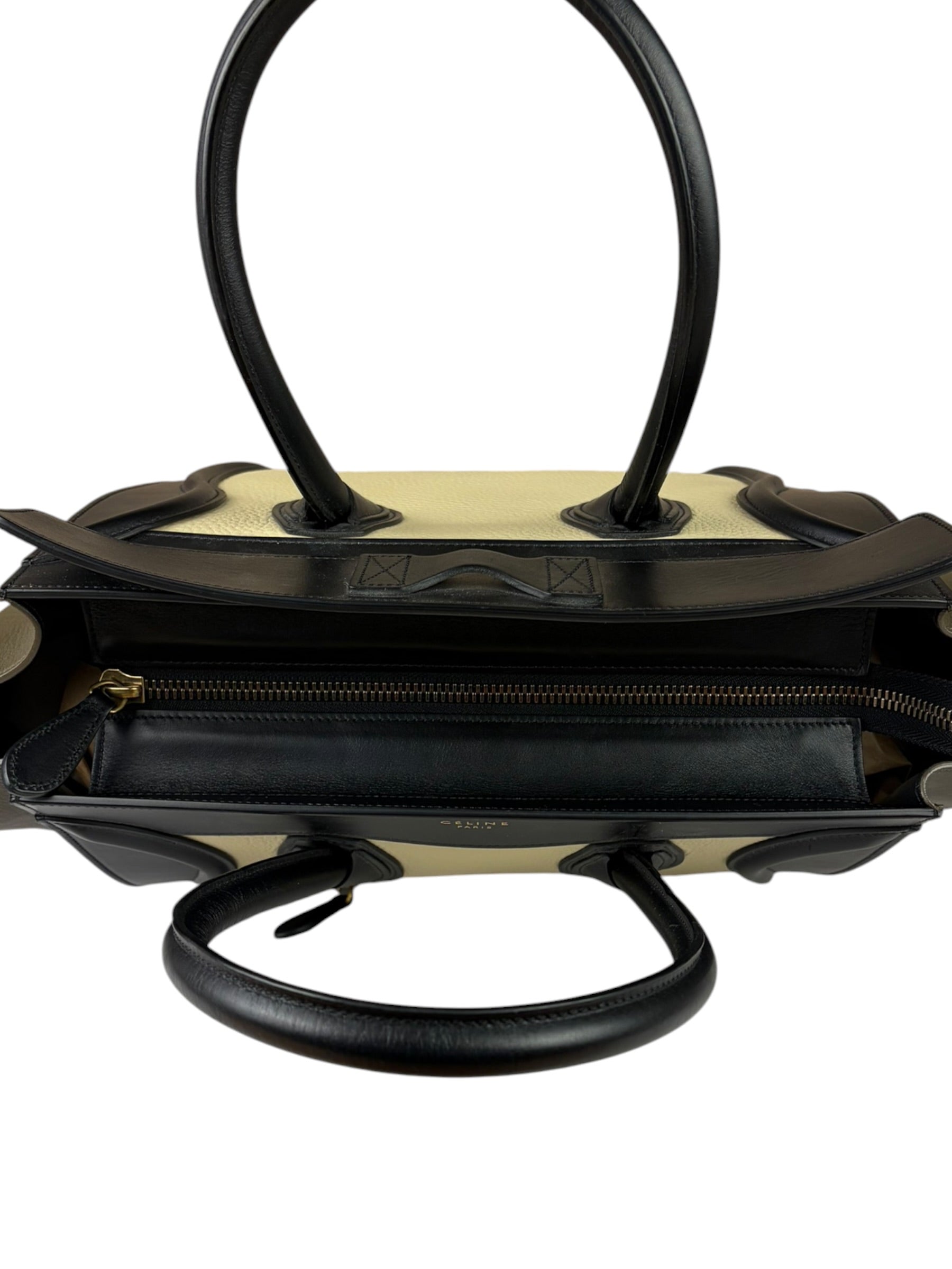 Celine Tri-Color Luggage Tote Bag