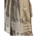 Emba Vintage Brown Leather Trim Mink Fur Coat