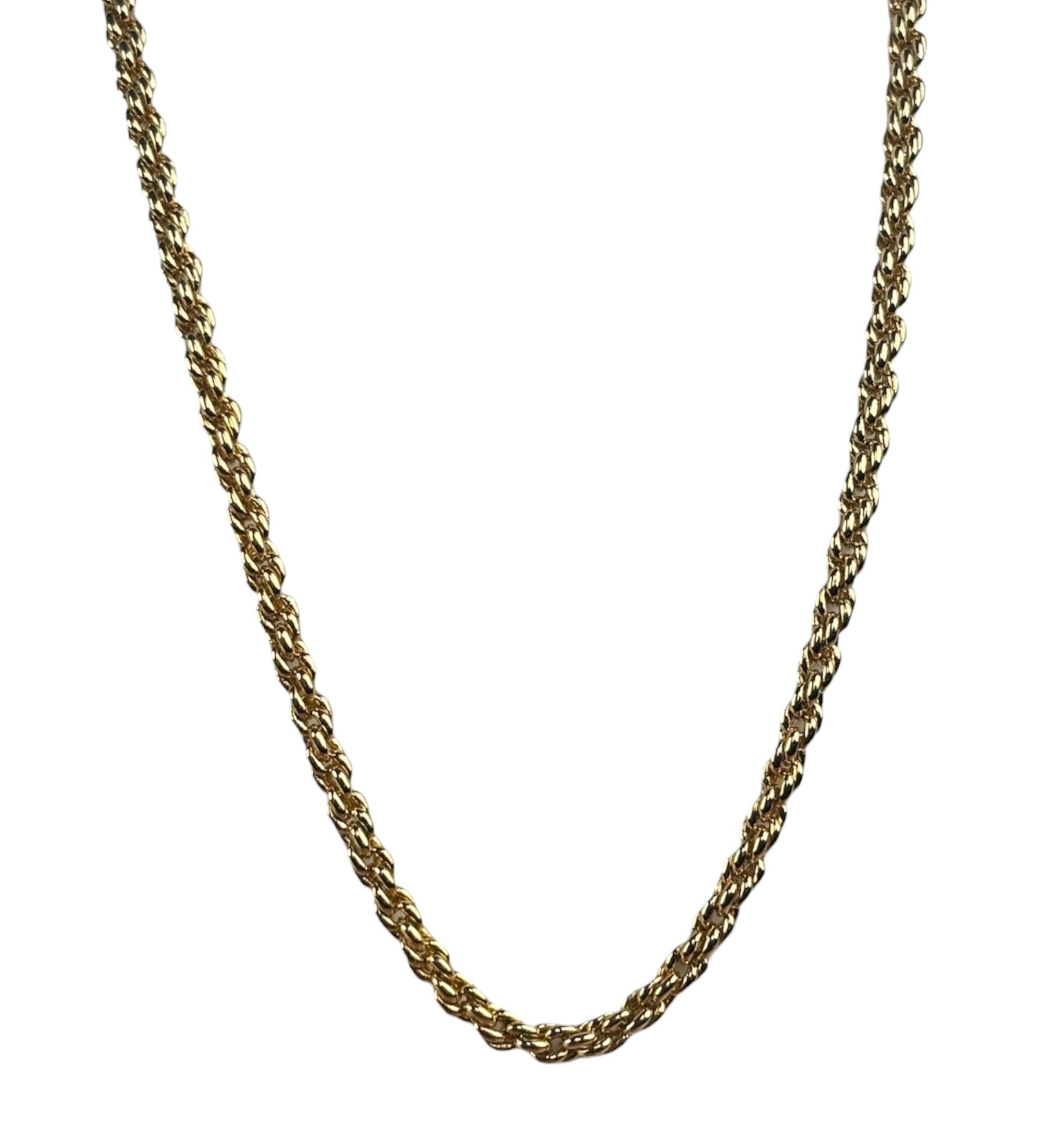 Christian Dior Vintage Classic Gold Twist Rope Chain