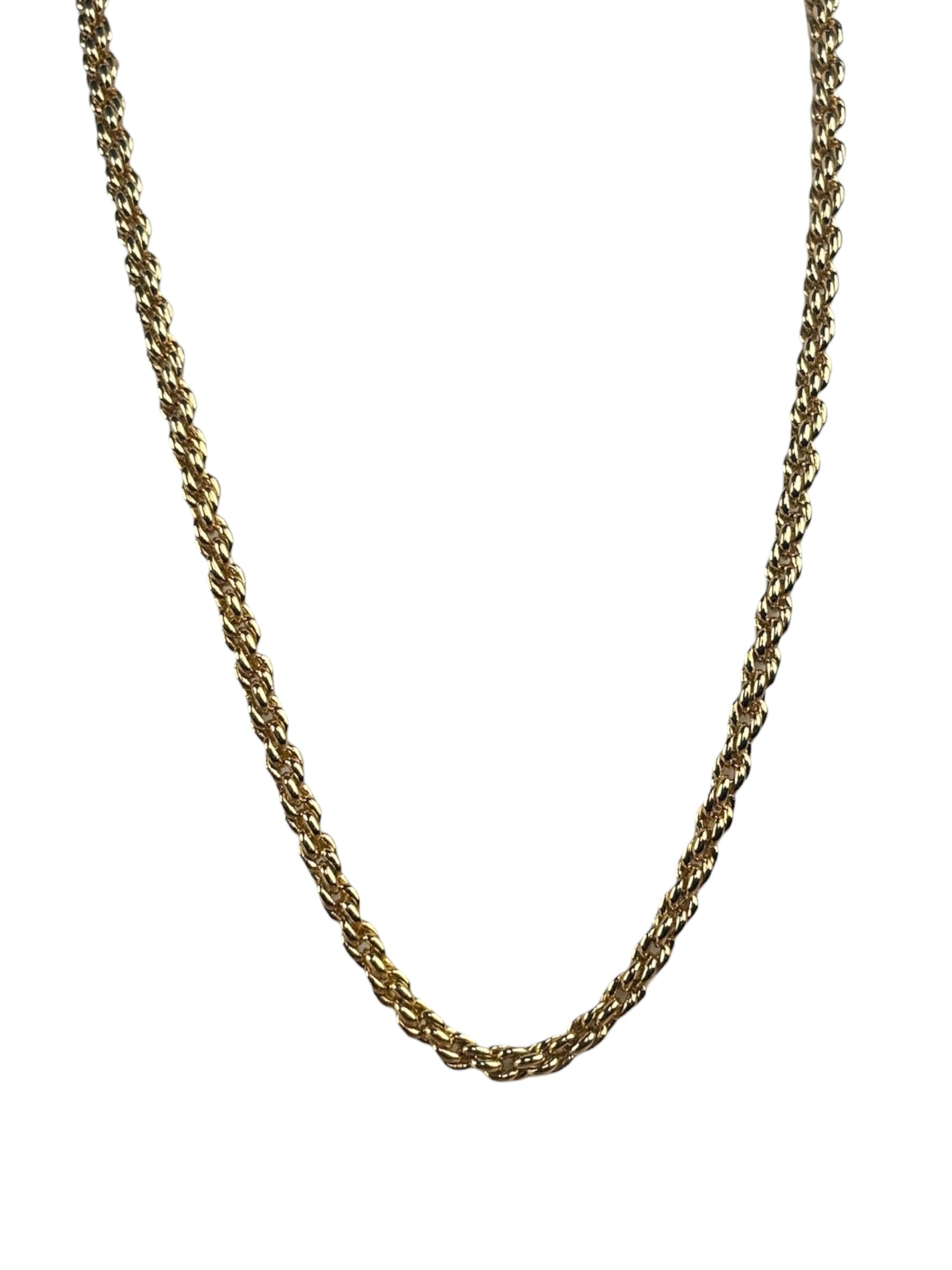 Christian Dior Vintage Classic Gold Twist Rope Chain