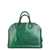 Louis Vuitton Green Epi Alma GM