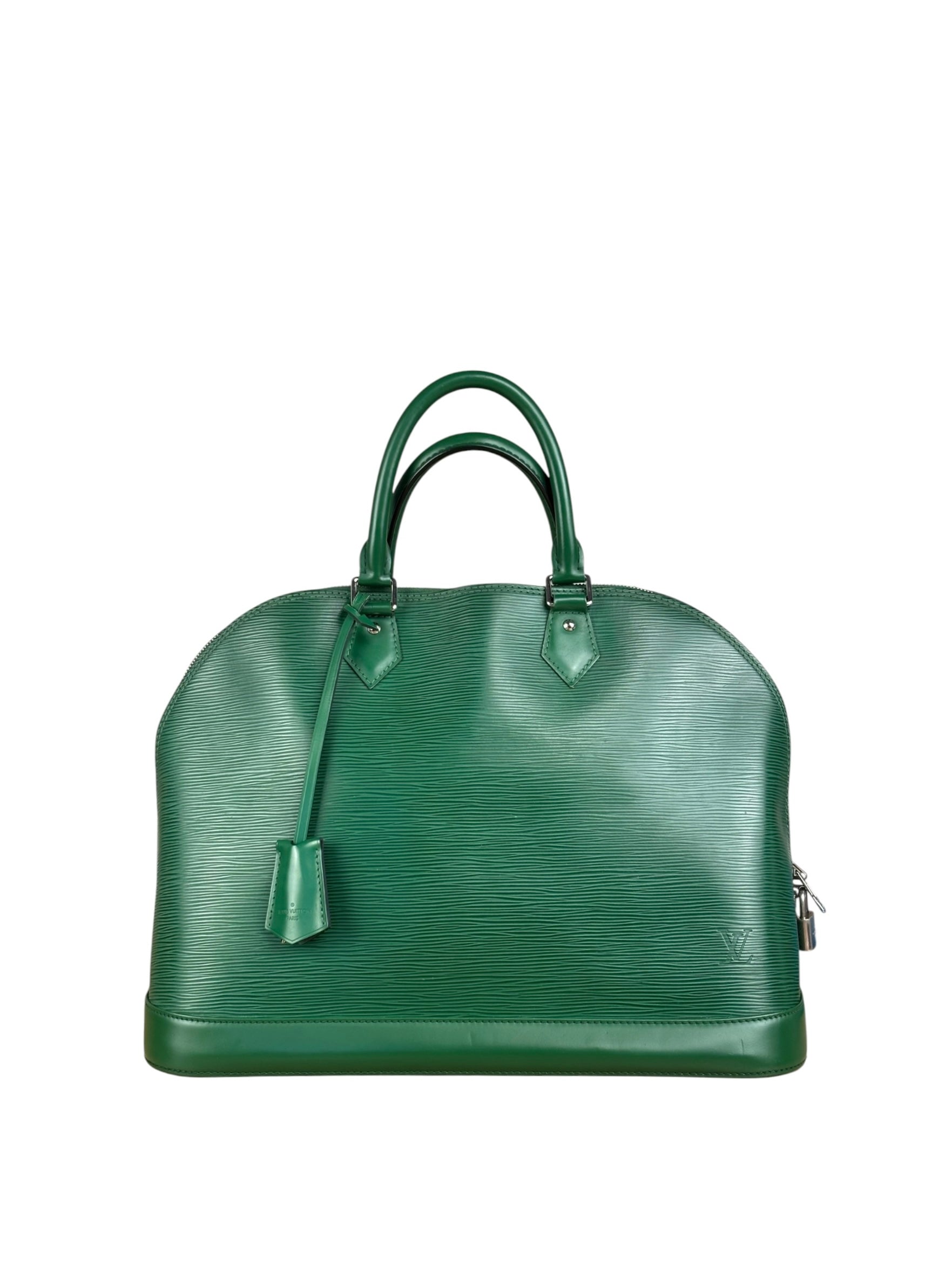 Louis Vuitton Green Epi Alma GM