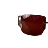 Chanel Vintage Rimless Rectangular Sunglasses 4002