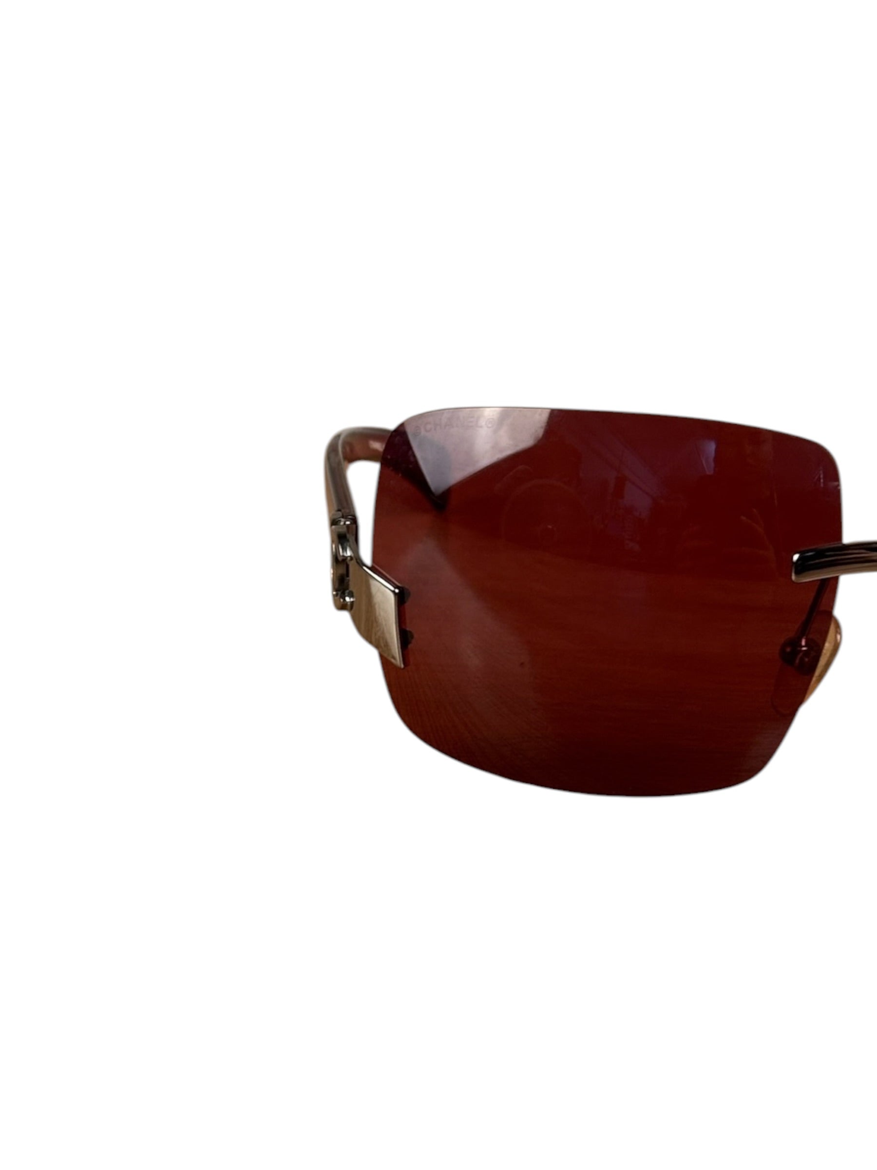 Chanel Vintage Rimless Rectangular Sunglasses 4002