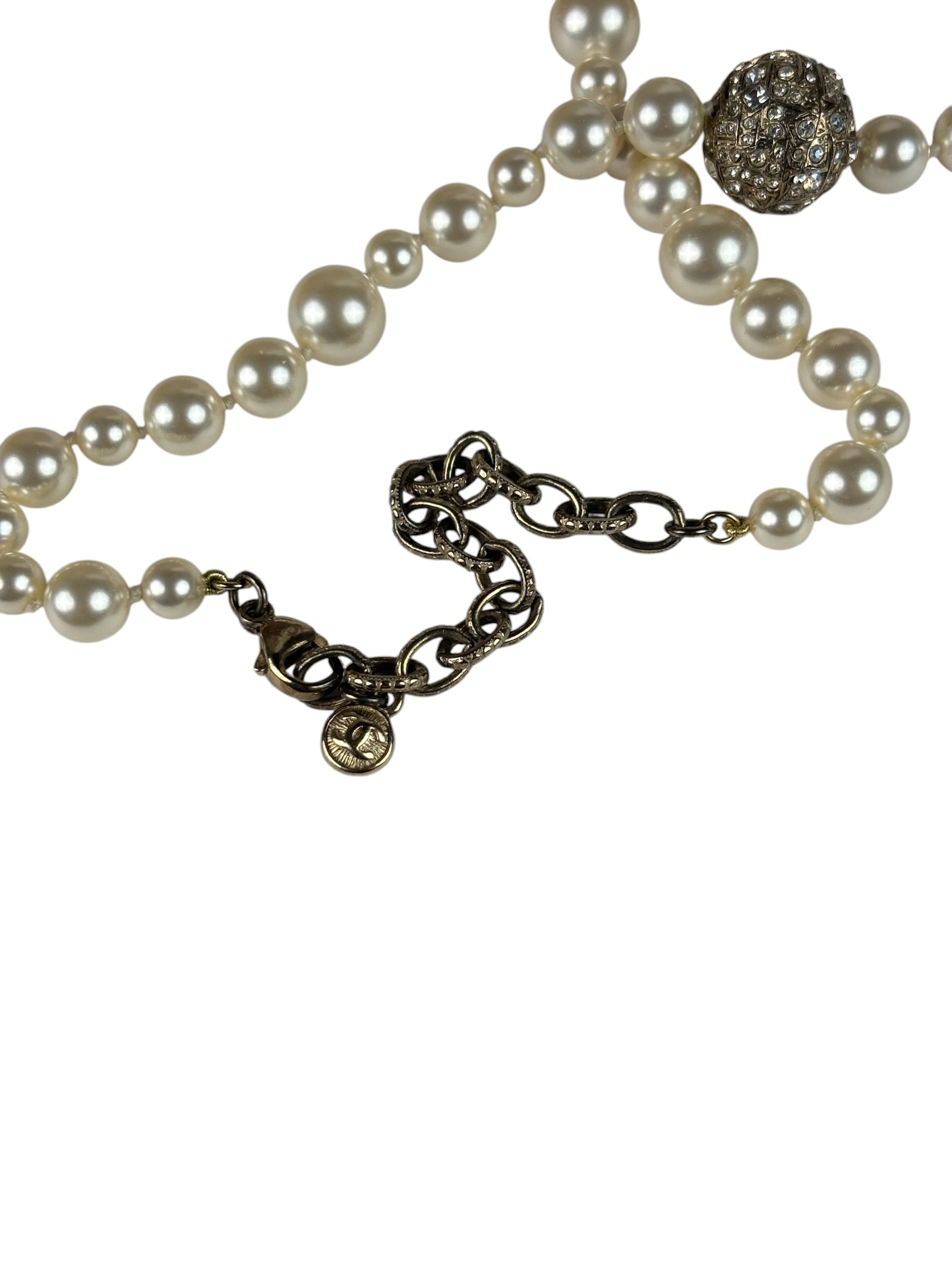 Chanel Faux Pearl/Charms Necklace