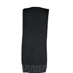 Fendi FF Logo Black Wool Scarf