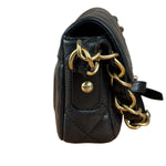 Chanel Black Caviar Quilted Leather Mini Square Flap Bag 2021