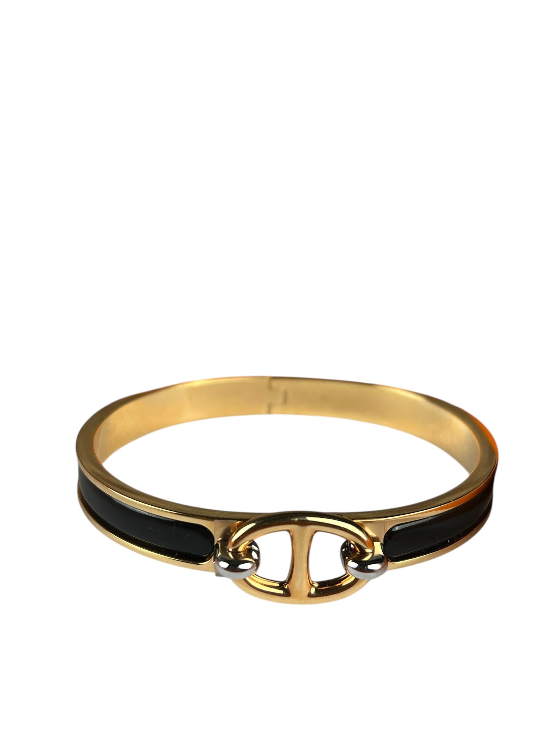 Hermes Enamel Mini Clic Chaine D'Ancre Bangle