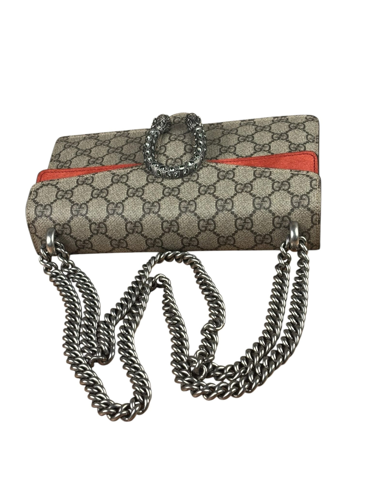 Gucci Beige Leather GG Dionysus Shoulder Bag