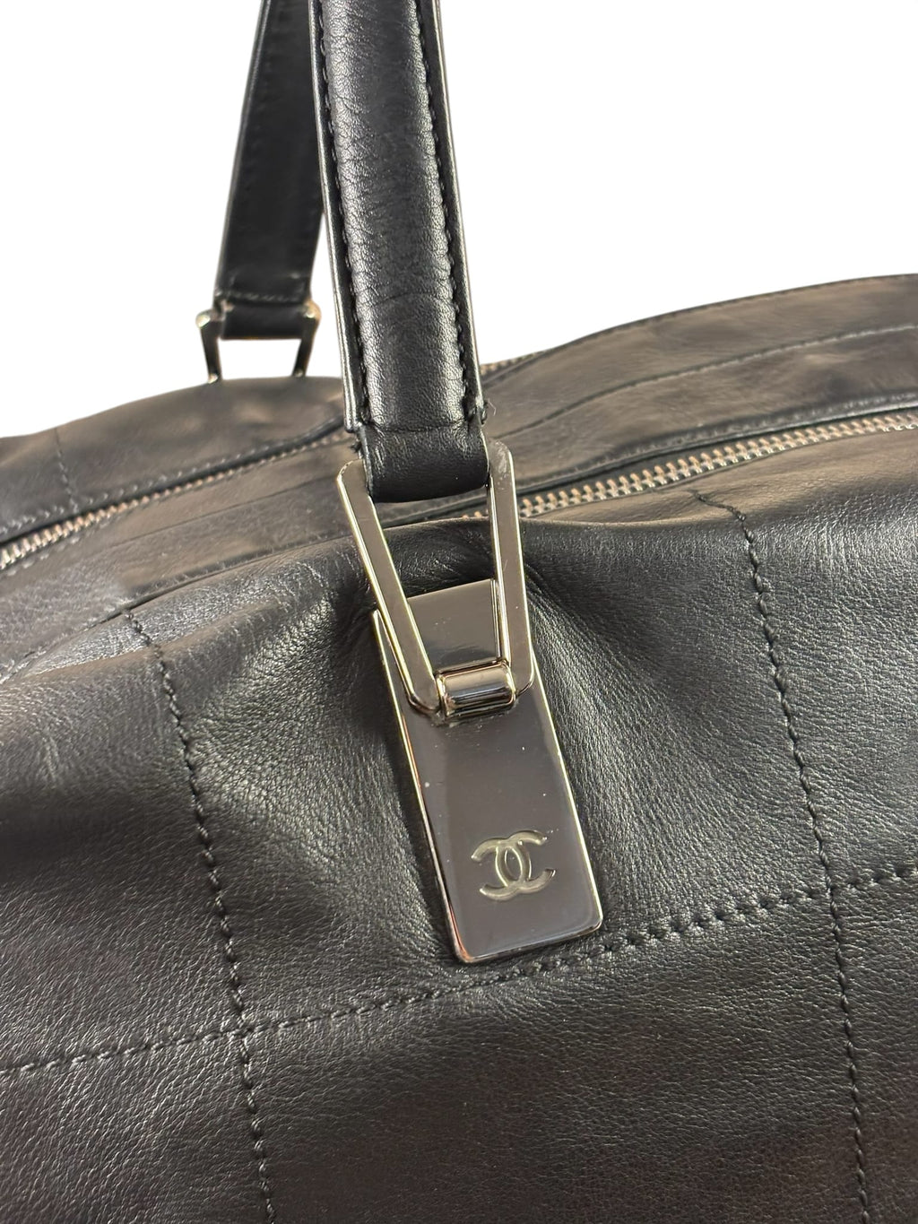 Chanel Black Wild Chocolate Bar Bowler Bag 2002