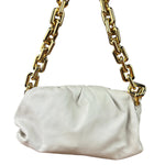 Bottega Veneta Cream Leather The Chain Pouch