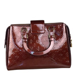 Louis Vuitton Burgundy Monogram Melrose Avenue Vernis  Handbag