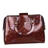 Louis Vuitton Burgundy Monogram Melrose Avenue Vernis  Handbag