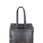 Chanel Brown Leather Chocolate Bar Tote 2004