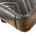 Gucci Black Leather Marmont Shoulder Bag