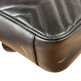 Gucci Black Leather Marmont Shoulder Bag
