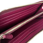 Coach Plum Long Zip Wallet