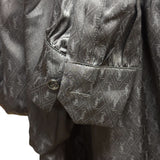 Saint Laurent Paris YSL Silk Brilliant Cassandre Noir Button Shirt