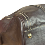 Gucci Vintage Dark Brown Leather Duchessa Boston Handbag