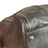 Gucci Vintage Dark Brown Leather Duchessa Boston Handbag