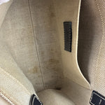 Chloe Grey/Black Leather Trim Tote