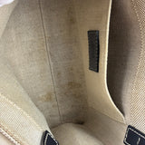 Chloe Grey/Black Leather Trim Tote
