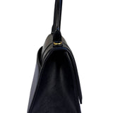 Balenciaga Black Leather Hourglass Handbag