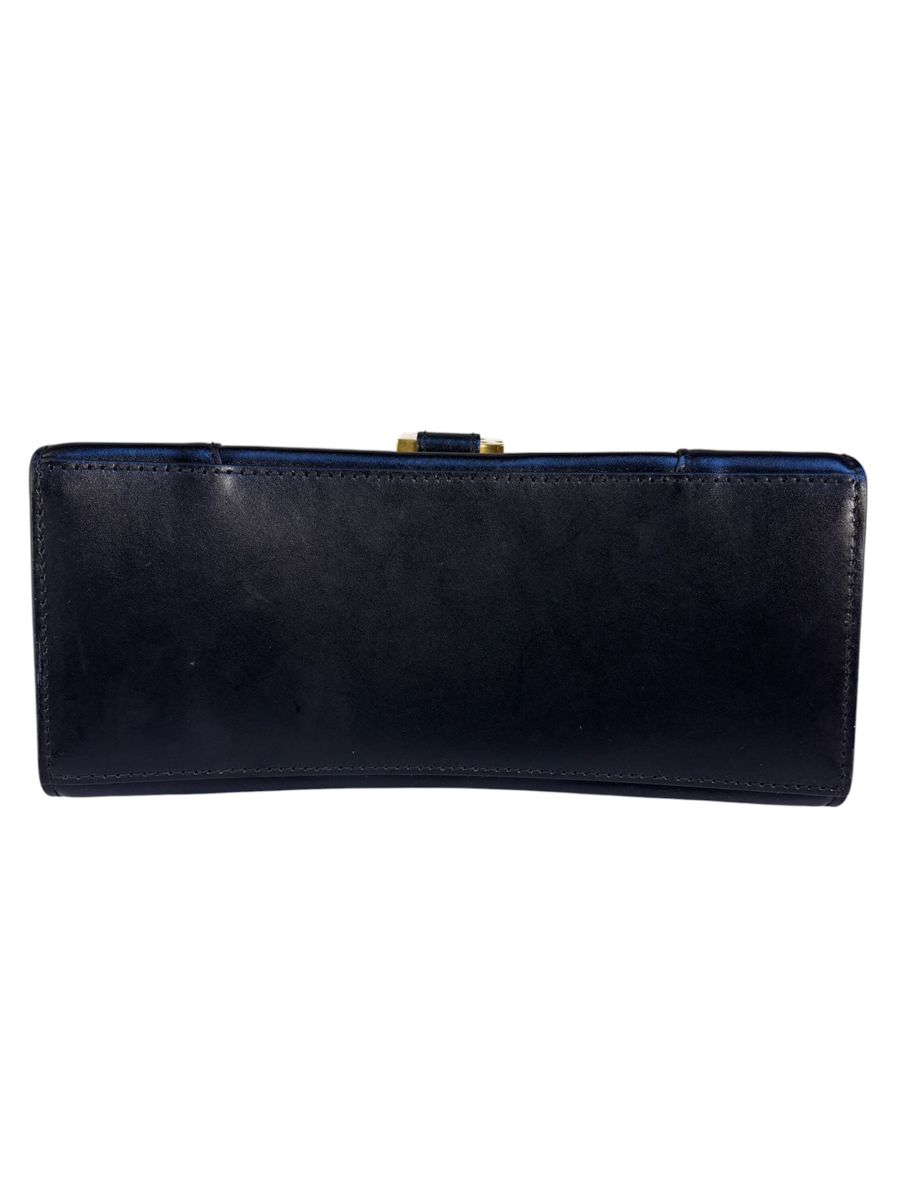 Balenciaga Black Leather Hourglass Handbag
