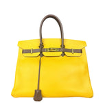 Hermes Birkin 35 Cushvel Havana x Jaune