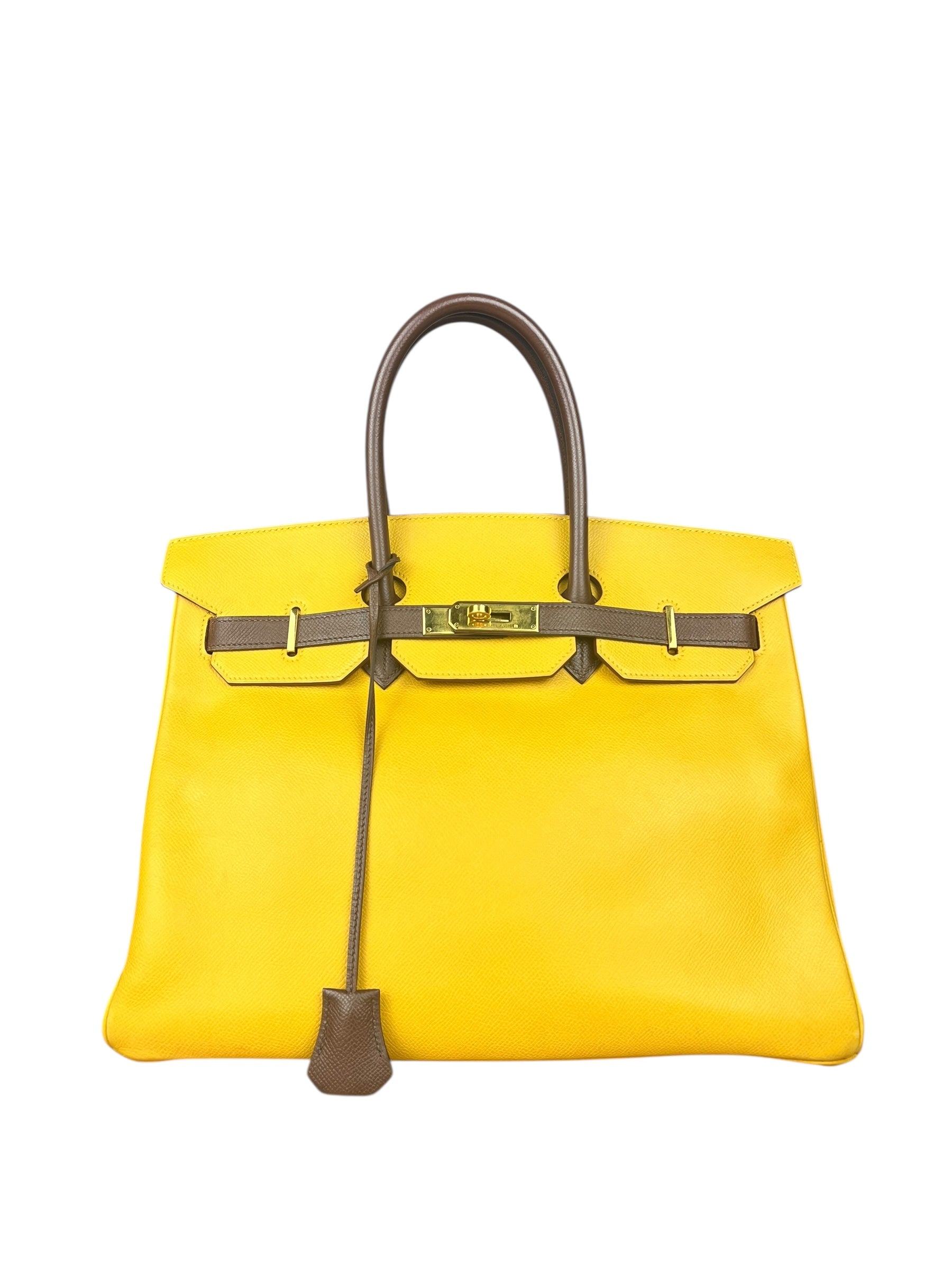 Hermes Birkin 35 Cushvel Havana x Jaune