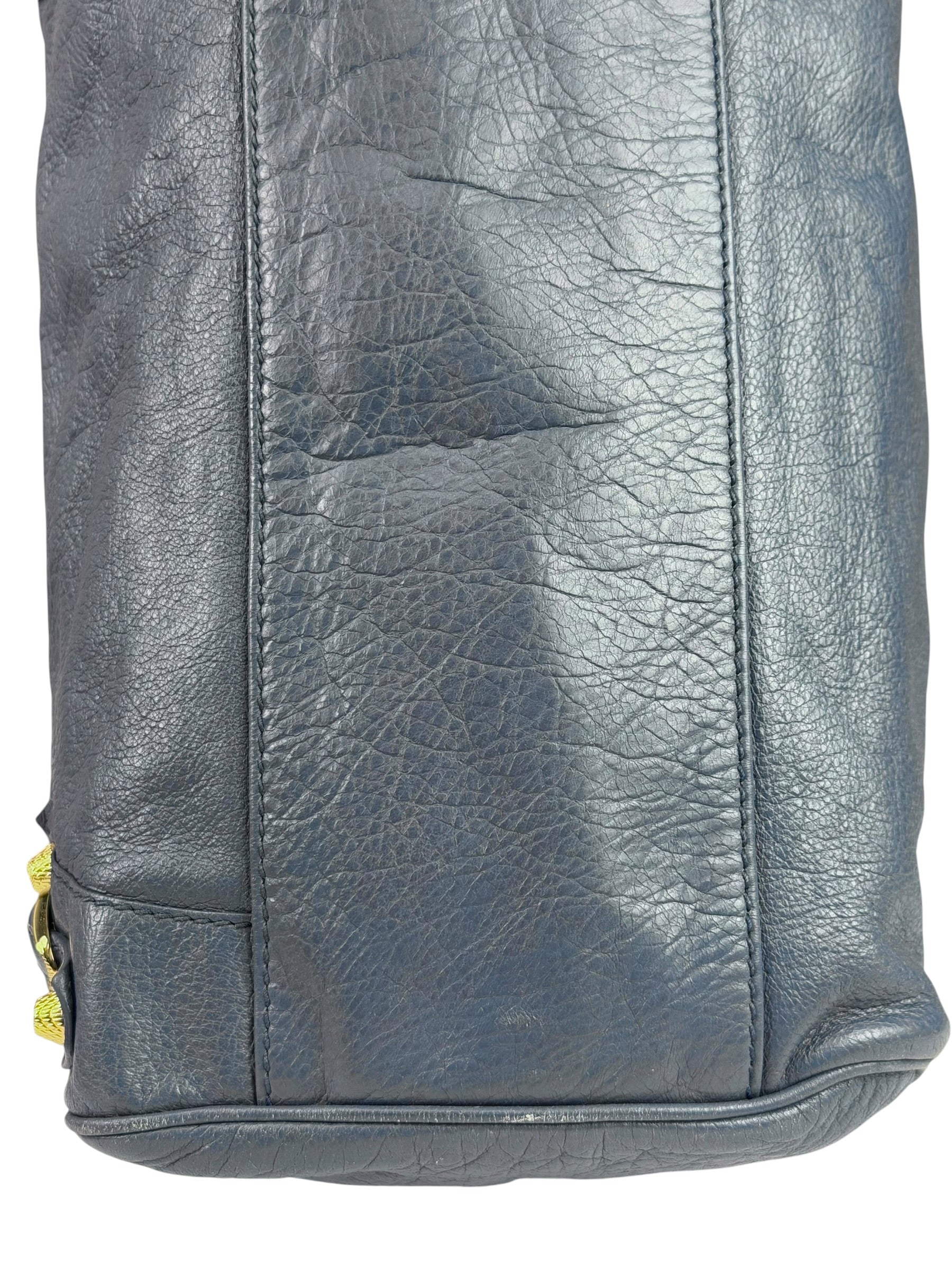 Balenciaga Mist Blue Leather Sunday City Bag