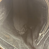 Gucci Vintage Leather Trim GG Canvas Jackie Piston Hobo Bag