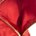 Prada Rosso Red Tessuto Nylon/Saffiano Leather Trim Shoulder Bag