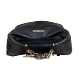 Gucci Black Leather Chain Hobo Bag