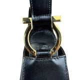 Salvatore Ferragamo Black Leather Hobo Bag
