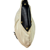 Saint Laurent White Canvas Mombasa Hobo Bag