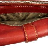 Coach Red Leather Zip Wallet