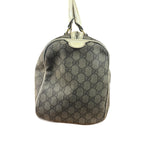 Gucci Bicolor Leather Trim GG Supreme Joy Boston Handbag