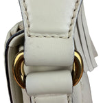 Gucci Limited Edition White Leather Marrakech Satchel Shoulder Bag