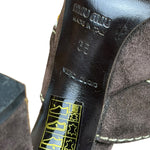 Miu Miu Vintage Woven Tweed Platform Sandals