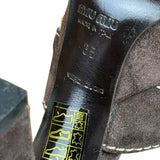 Miu Miu Vintage Woven Tweed Platform Sandals