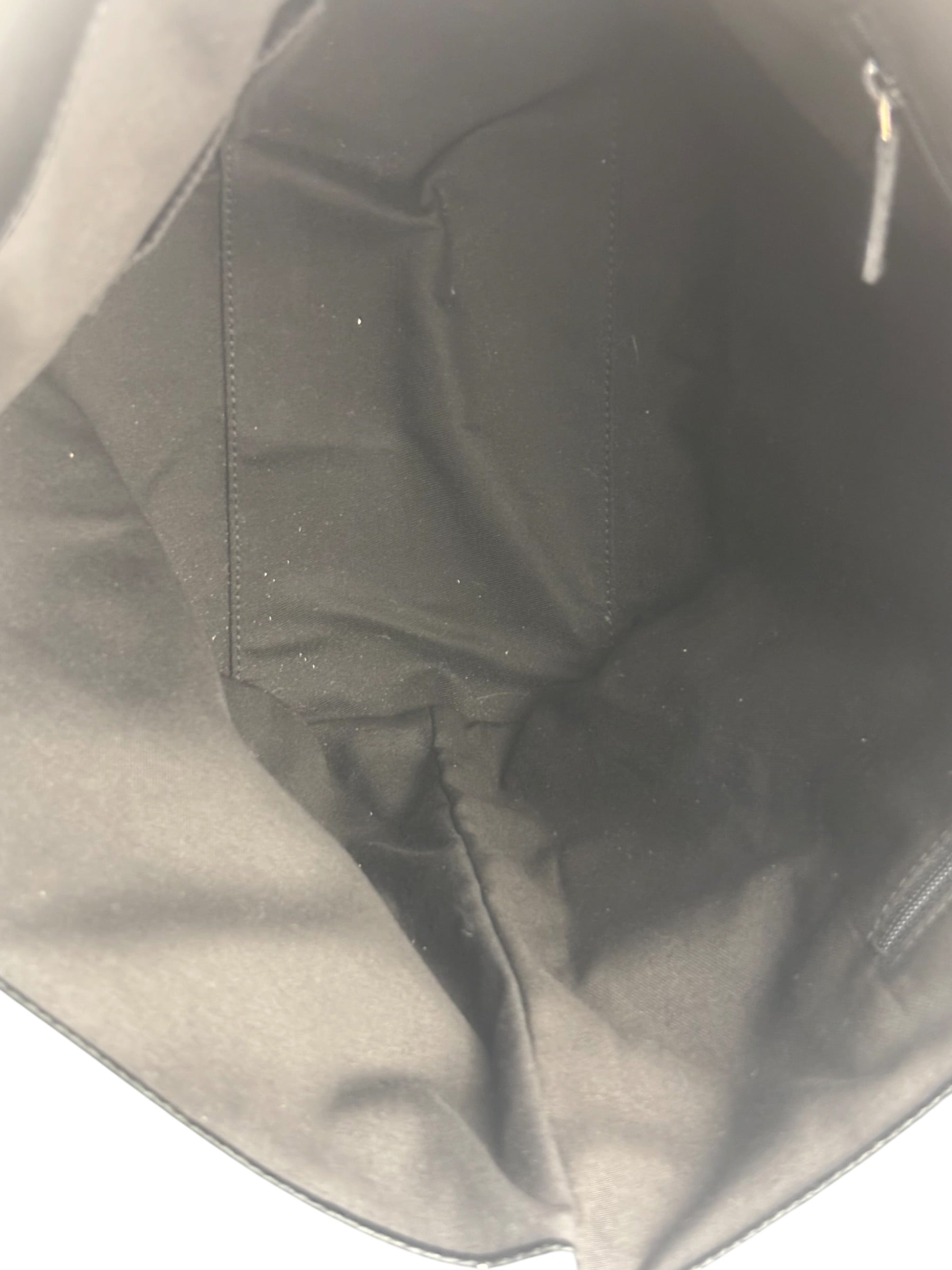 Gucci GG Black Canvas Capri Chain Tote Bag